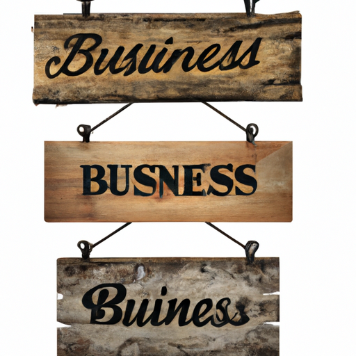 Wood Business Signs